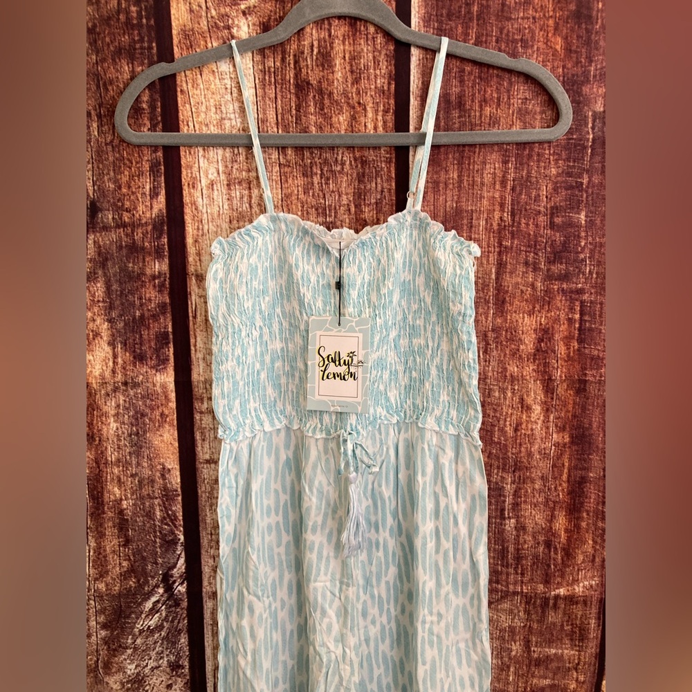 Salty Lemon | NWT Women’s Ice Mint Spaghetti Strap Jumpsuit - Picture 2 of 10